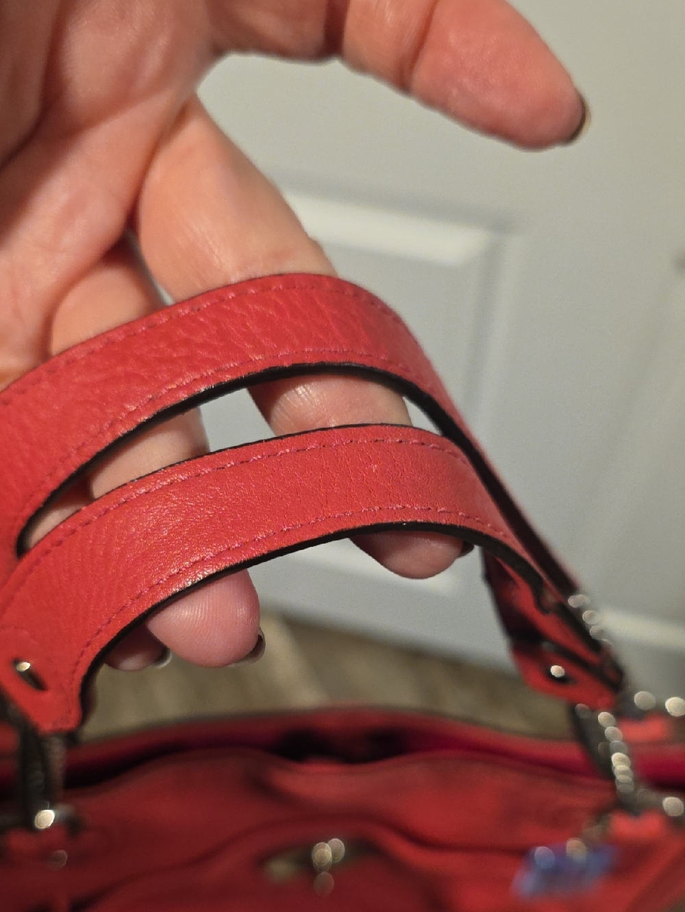 Coach Poppy Pebbled Leather Tote Pink - Picture 9 of 12
